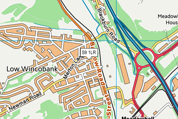 S9 1LR map - OS VectorMap District (Ordnance Survey) S9 1LR map - OS VectorMap District (Ordnance Survey)