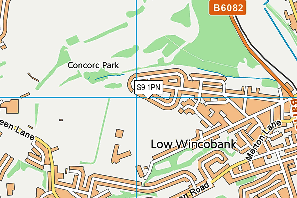 S9 1PN map - OS VectorMap District (Ordnance Survey) S9 1PN map - OS VectorMap District (Ordnance Survey)