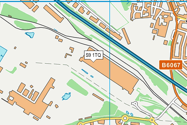 S9 1TQ map - OS VectorMap District (Ordnance Survey) S9 1TQ map - OS VectorMap District (Ordnance Survey)