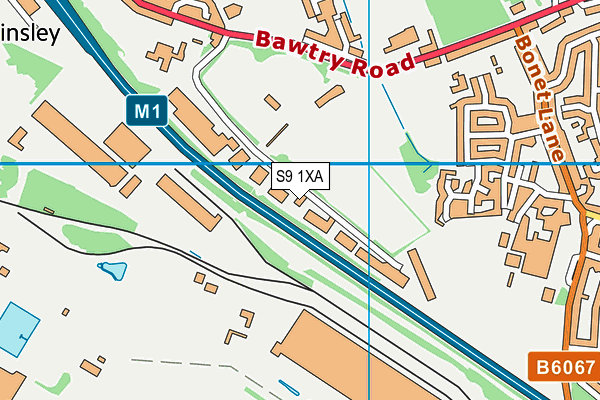 S9 1XA map - OS VectorMap District (Ordnance Survey) S9 1XA map - OS VectorMap District (Ordnance Survey)