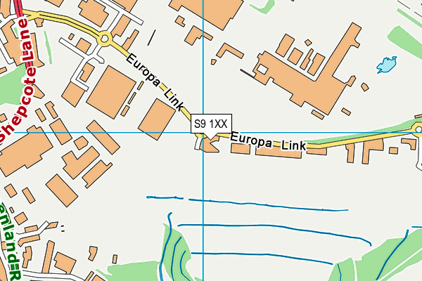 S9 1XX map - OS VectorMap District (Ordnance Survey) S9 1XX map - OS VectorMap District (Ordnance Survey)