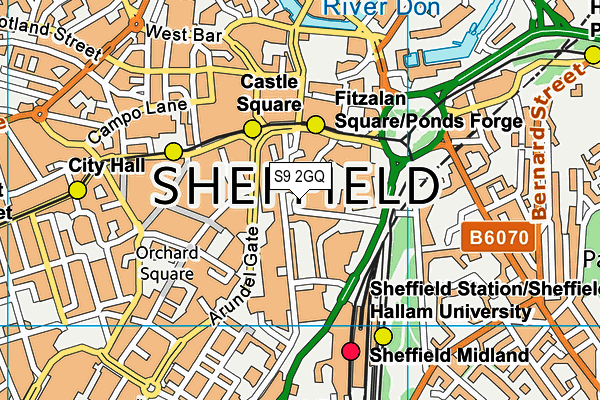 S9 2GQ map - OS VectorMap District (Ordnance Survey) S9 2GQ map - OS VectorMap District (Ordnance Survey)