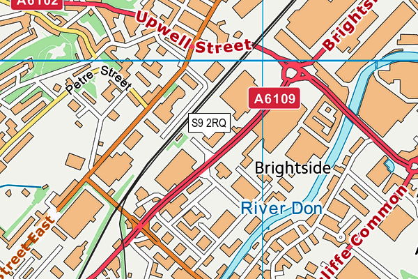S9 2RQ map - OS VectorMap District (Ordnance Survey) S9 2RQ map - OS VectorMap District (Ordnance Survey)