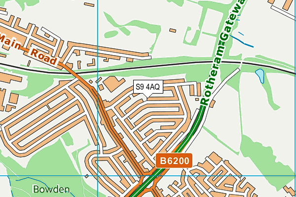 S9 4AQ map - OS VectorMap District (Ordnance Survey) S9 4AQ map - OS VectorMap District (Ordnance Survey)