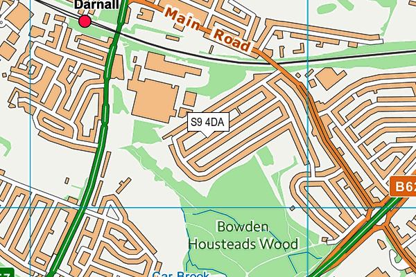 S9 4DA map - OS VectorMap District (Ordnance Survey) S9 4DA map - OS VectorMap District (Ordnance Survey)