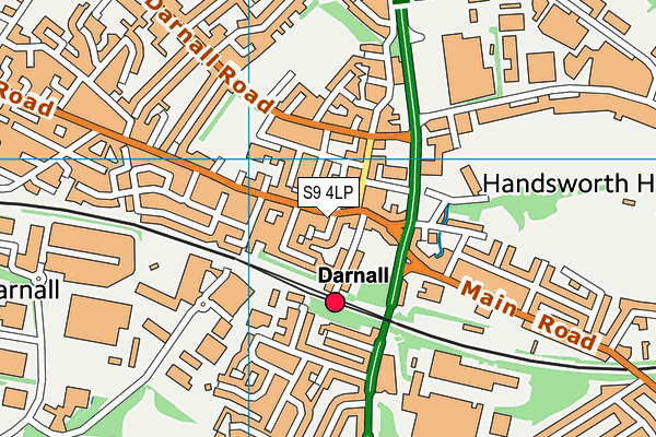 S9 4LP map - OS VectorMap District (Ordnance Survey) S9 4LP map - OS VectorMap District (Ordnance Survey)