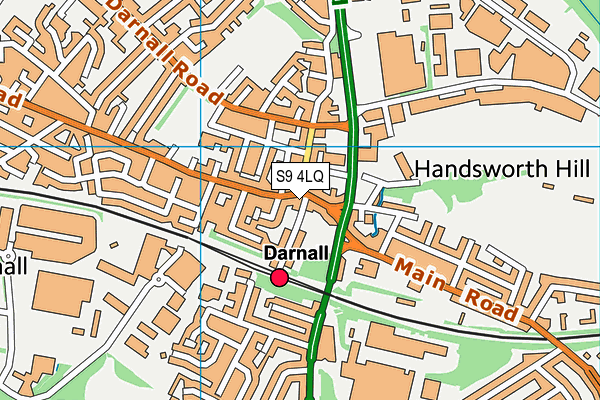 S9 4LQ map - OS VectorMap District (Ordnance Survey) S9 4LQ map - OS VectorMap District (Ordnance Survey)