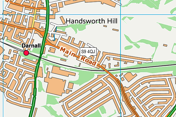 S9 4QJ map - OS VectorMap District (Ordnance Survey) S9 4QJ map - OS VectorMap District (Ordnance Survey)