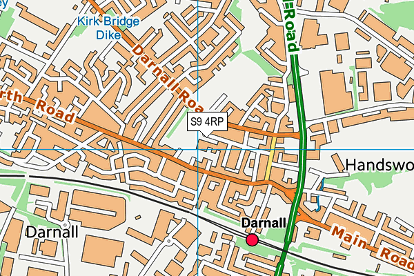 S9 4RP map - OS VectorMap District (Ordnance Survey) S9 4RP map - OS VectorMap District (Ordnance Survey)