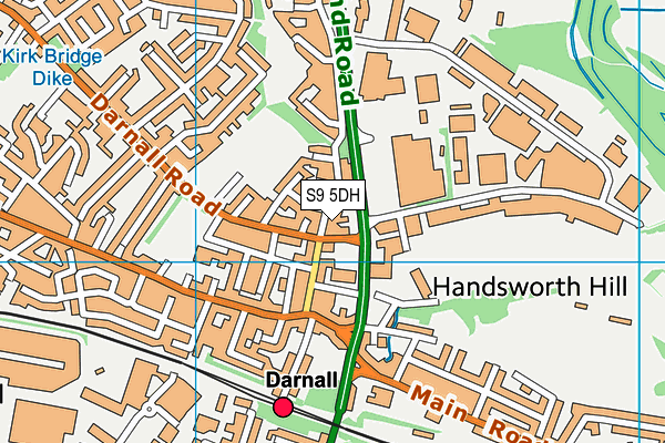 S9 5DH map - OS VectorMap District (Ordnance Survey) S9 5DH map - OS VectorMap District (Ordnance Survey)