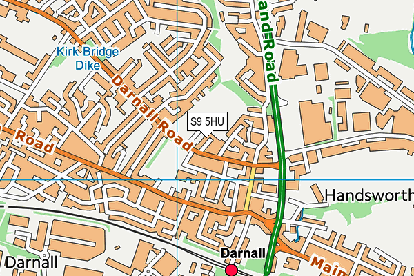 S9 5HU map - OS VectorMap District (Ordnance Survey) S9 5HU map - OS VectorMap District (Ordnance Survey)