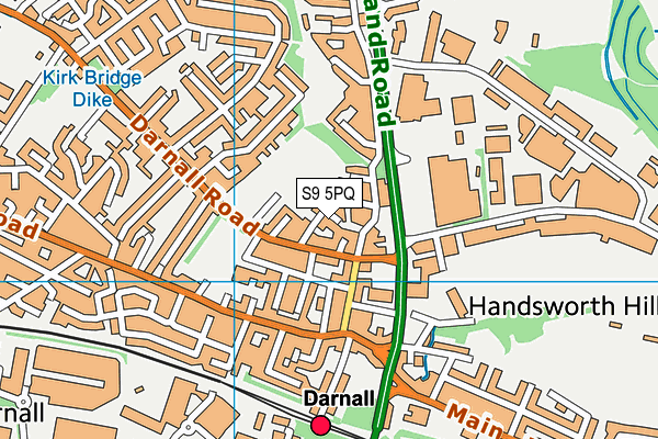 S9 5PQ map - OS VectorMap District (Ordnance Survey) S9 5PQ map - OS VectorMap District (Ordnance Survey)