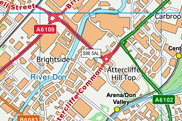 S96 5AL map - OS VectorMap District (Ordnance Survey) S96 5AL map - OS VectorMap District (Ordnance Survey)