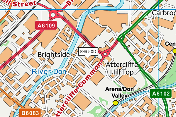 S96 5XD map - OS VectorMap District (Ordnance Survey) S96 5XD map - OS VectorMap District (Ordnance Survey)