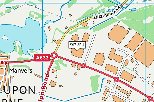 S97 3FU map - OS VectorMap District (Ordnance Survey) S97 3FU map - OS VectorMap District (Ordnance Survey)