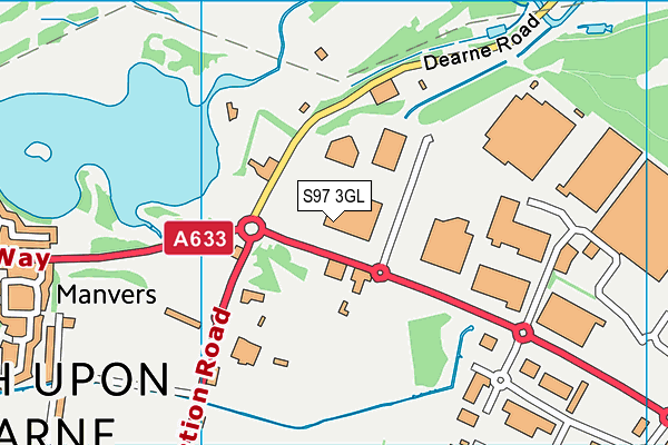 S97 3GL map - OS VectorMap District (Ordnance Survey) S97 3GL map - OS VectorMap District (Ordnance Survey)