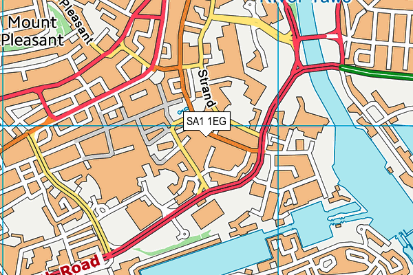 SA1 1EG map - OS VectorMap District (Ordnance Survey) SA1 1EG map - OS VectorMap District (Ordnance Survey)