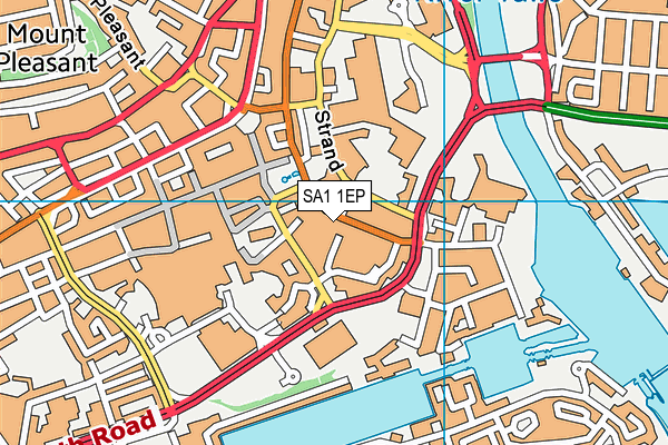 SA1 1EP map - OS VectorMap District (Ordnance Survey) SA1 1EP map - OS VectorMap District (Ordnance Survey)