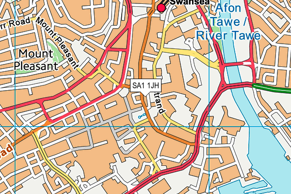 SA1 1JH map - OS VectorMap District (Ordnance Survey) SA1 1JH map - OS VectorMap District (Ordnance Survey)