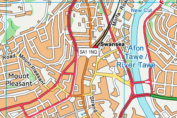 SA1 1NQ map - OS VectorMap District (Ordnance Survey) SA1 1NQ map - OS VectorMap District (Ordnance Survey)