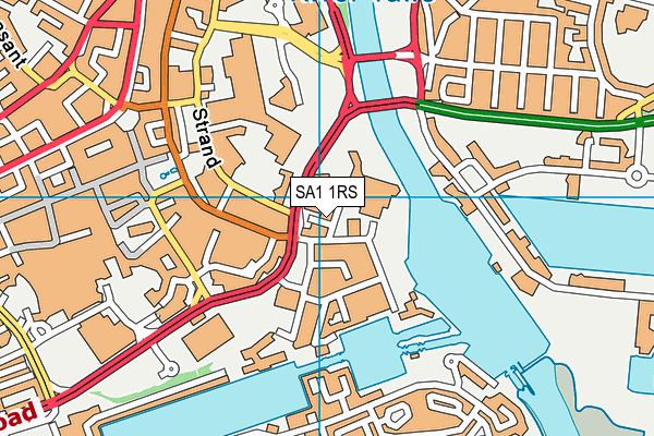 SA1 1RS map - OS VectorMap District (Ordnance Survey) SA1 1RS map - OS VectorMap District (Ordnance Survey)