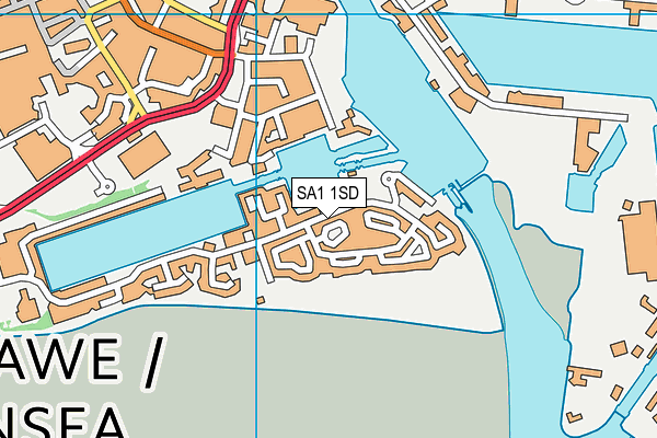SA1 1SD map - OS VectorMap District (Ordnance Survey) SA1 1SD map - OS VectorMap District (Ordnance Survey)