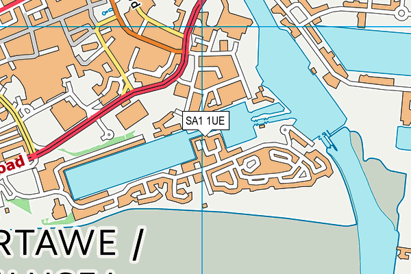 SA1 1UE map - OS VectorMap District (Ordnance Survey) SA1 1UE map - OS VectorMap District (Ordnance Survey)