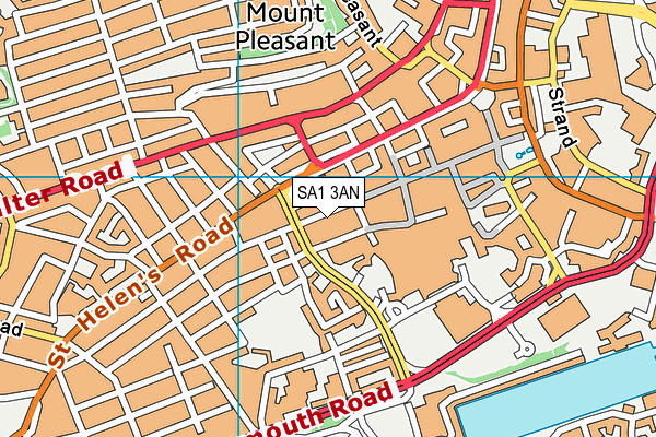 SA1 3AN map - OS VectorMap District (Ordnance Survey) SA1 3AN map - OS VectorMap District (Ordnance Survey)