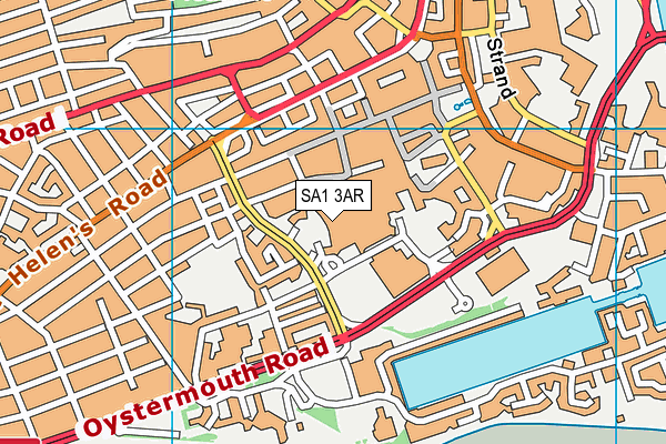 SA1 3AR map - OS VectorMap District (Ordnance Survey) SA1 3AR map - OS VectorMap District (Ordnance Survey)