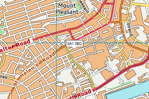 SA1 3BQ map - OS VectorMap District (Ordnance Survey) SA1 3BQ map - OS VectorMap District (Ordnance Survey)