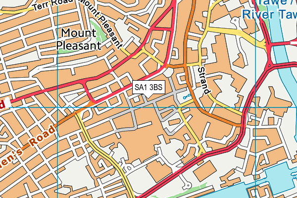 SA1 3BS map - OS VectorMap District (Ordnance Survey) SA1 3BS map - OS VectorMap District (Ordnance Survey)