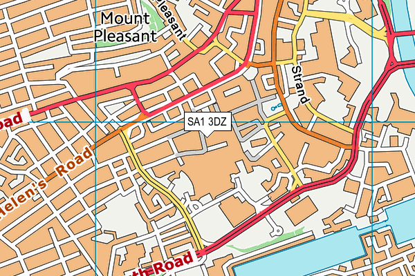 SA1 3DZ map - OS VectorMap District (Ordnance Survey) SA1 3DZ map - OS VectorMap District (Ordnance Survey)