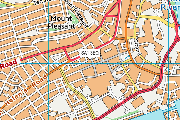 SA1 3EQ map - OS VectorMap District (Ordnance Survey) SA1 3EQ map - OS VectorMap District (Ordnance Survey)