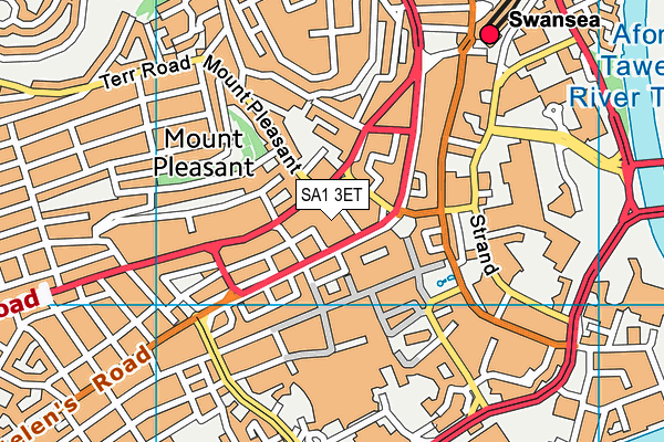 SA1 3ET map - OS VectorMap District (Ordnance Survey) SA1 3ET map - OS VectorMap District (Ordnance Survey)