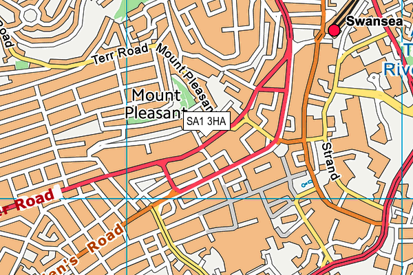 SA1 3HA map - OS VectorMap District (Ordnance Survey) SA1 3HA map - OS VectorMap District (Ordnance Survey)