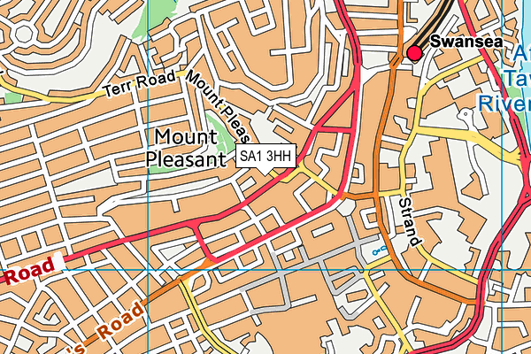 SA1 3HH map - OS VectorMap District (Ordnance Survey) SA1 3HH map - OS VectorMap District (Ordnance Survey)