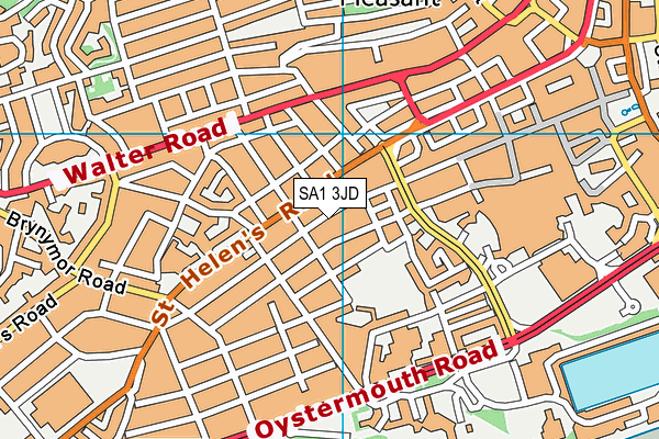 SA1 3JD map - OS VectorMap District (Ordnance Survey) SA1 3JD map - OS VectorMap District (Ordnance Survey)
