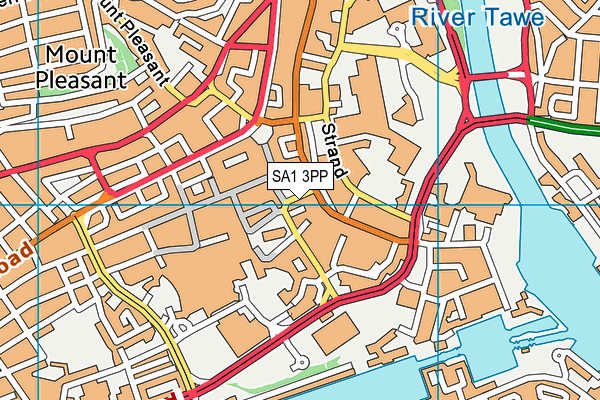SA1 3PP map - OS VectorMap District (Ordnance Survey) SA1 3PP map - OS VectorMap District (Ordnance Survey)