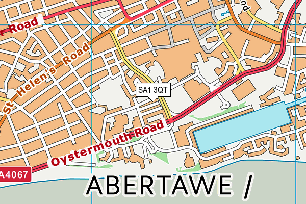 SA1 3QT map - OS VectorMap District (Ordnance Survey) SA1 3QT map - OS VectorMap District (Ordnance Survey)
