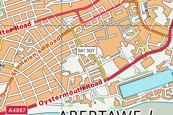 SA1 3QY map - OS VectorMap District (Ordnance Survey) SA1 3QY map - OS VectorMap District (Ordnance Survey)