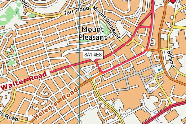 SA1 4ES map - OS VectorMap District (Ordnance Survey) SA1 4ES map - OS VectorMap District (Ordnance Survey)