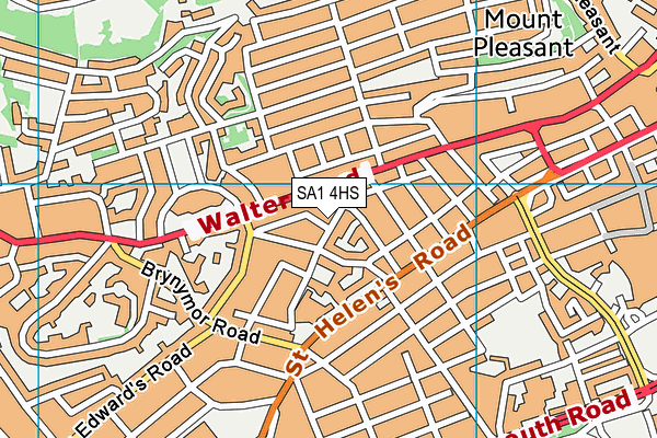 SA1 4HS map - OS VectorMap District (Ordnance Survey) SA1 4HS map - OS VectorMap District (Ordnance Survey)