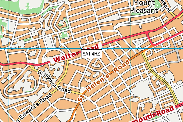 SA1 4HZ map - OS VectorMap District (Ordnance Survey) SA1 4HZ map - OS VectorMap District (Ordnance Survey)