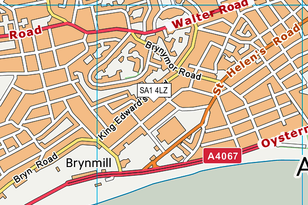 SA1 4LZ map - OS VectorMap District (Ordnance Survey) SA1 4LZ map - OS VectorMap District (Ordnance Survey)