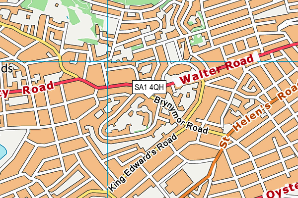 SA1 4QH map - OS VectorMap District (Ordnance Survey) SA1 4QH map - OS VectorMap District (Ordnance Survey)