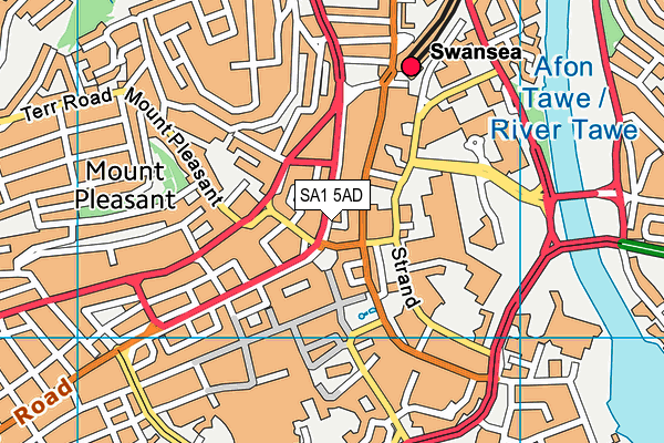 SA1 5AD map - OS VectorMap District (Ordnance Survey) SA1 5AD map - OS VectorMap District (Ordnance Survey)
