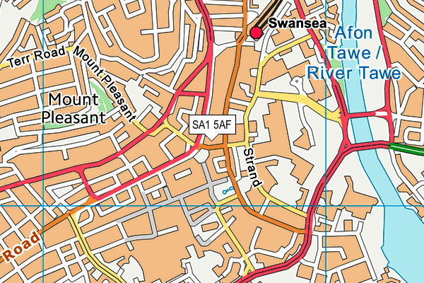SA1 5AF map - OS VectorMap District (Ordnance Survey) SA1 5AF map - OS VectorMap District (Ordnance Survey)
