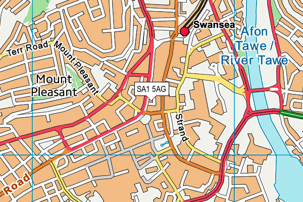 SA1 5AG map - OS VectorMap District (Ordnance Survey) SA1 5AG map - OS VectorMap District (Ordnance Survey)
