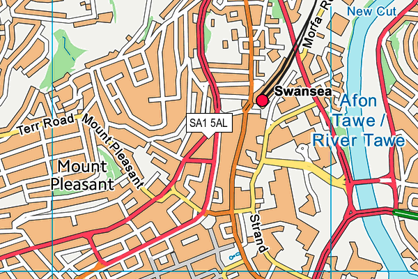 SA1 5AL map - OS VectorMap District (Ordnance Survey) SA1 5AL map - OS VectorMap District (Ordnance Survey)