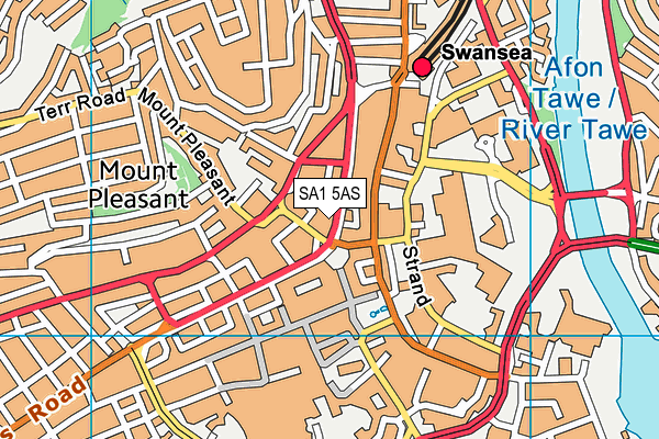 SA1 5AS map - OS VectorMap District (Ordnance Survey) SA1 5AS map - OS VectorMap District (Ordnance Survey)